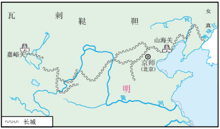 辽宁 位于辽宁省的明代万里长城,东起丹东市宽甸鸭绿江畔的虎山,西至