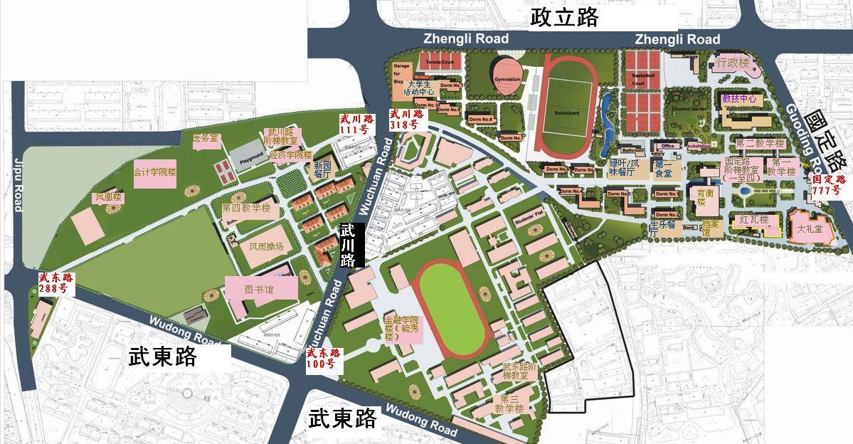 上海财经大学校园图