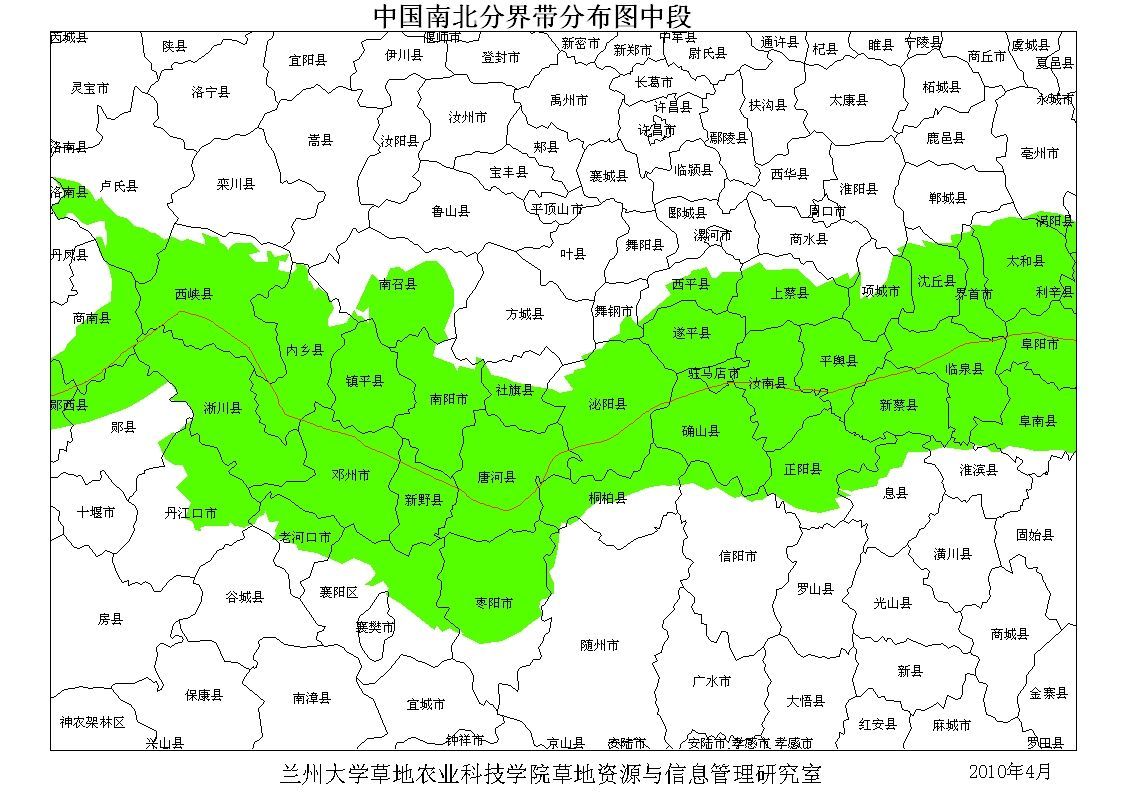 秦岭-淮河一线