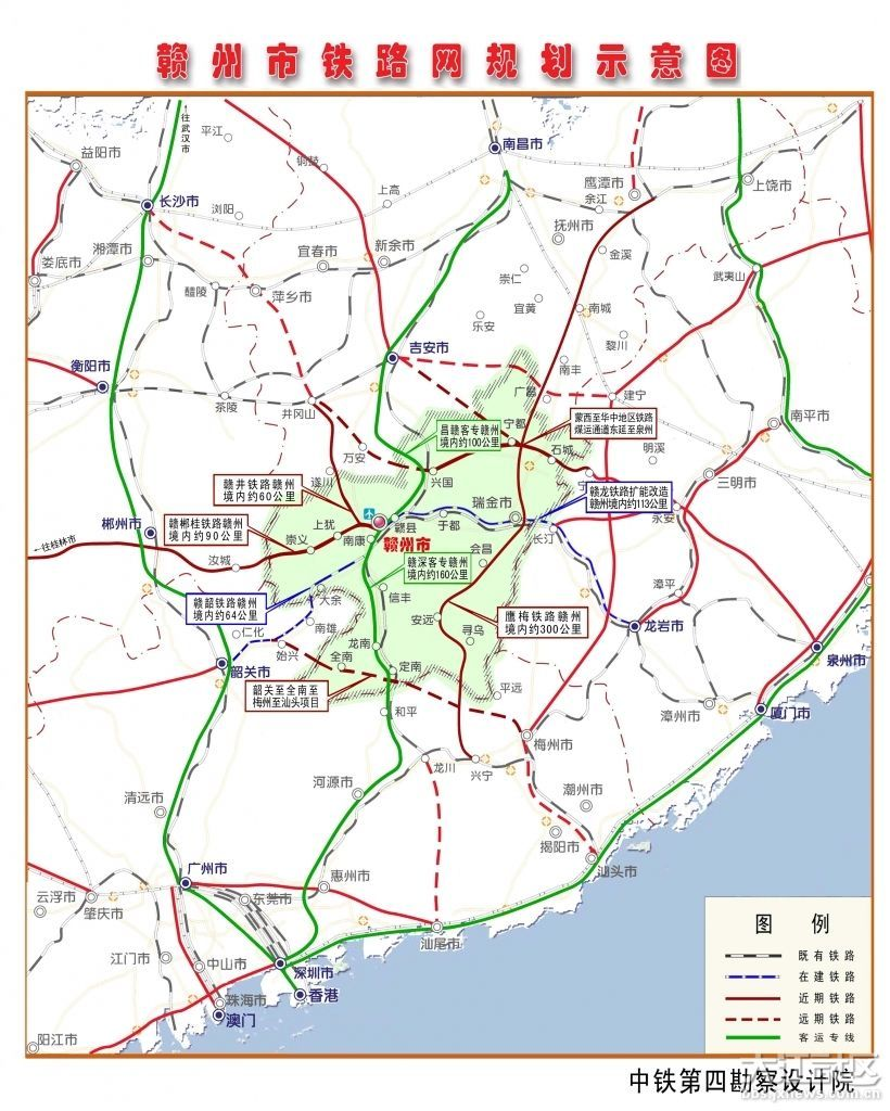 昌吉赣客专线路图