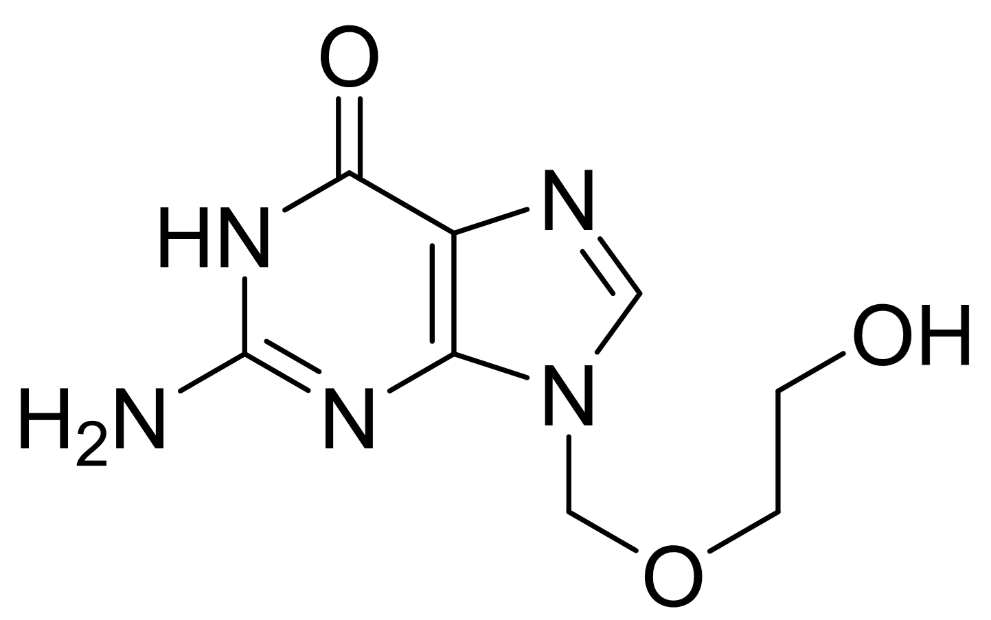 阿昔洛韦的分子结构