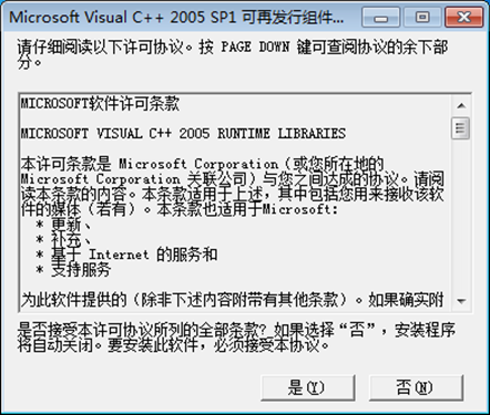 Visual CPP 2005运行库