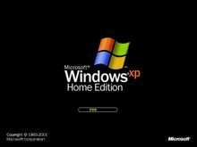 windows xp sp1家庭版开机图