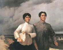 油画:杨开慧与maozedong