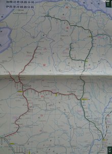 伊图里河铁路分局界南至牙克石站外9.733公里,卓山站外1.