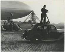 1936年的兴登堡号与记者以及摄影师 1936年的兴登堡号与记者以及摄影师