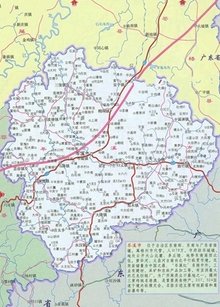 岑溪市地图