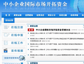 中小企业国际市场开拓资金