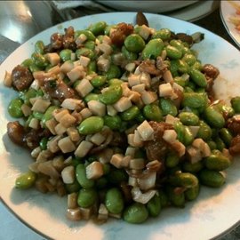 家常小炒毛豆