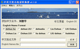 中英文姓名批量转换器
