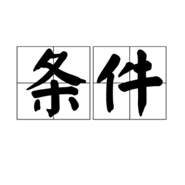 条件(汉语词语)_360百科