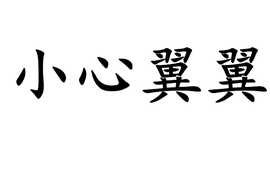 什么什么翼翼的成语_成语故事图片