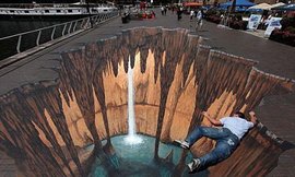 街头三维立体画