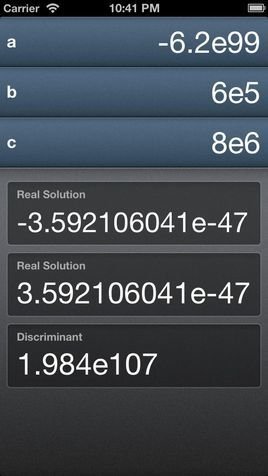 二次方程式求解