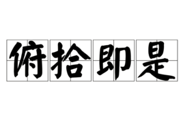 拾即是什么成语_空即是色是成语吗