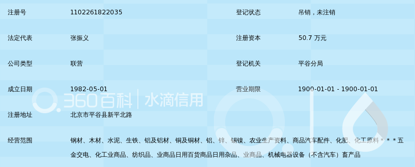 北京市平谷县经济协作公司