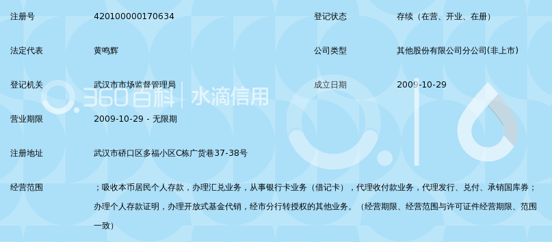 中国邮政储蓄银行有限责任公司湖北省武汉市硚口区汉正街支行