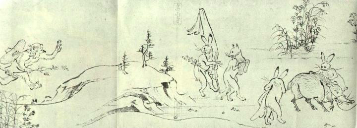 鸟兽人物戏画图册_360百科