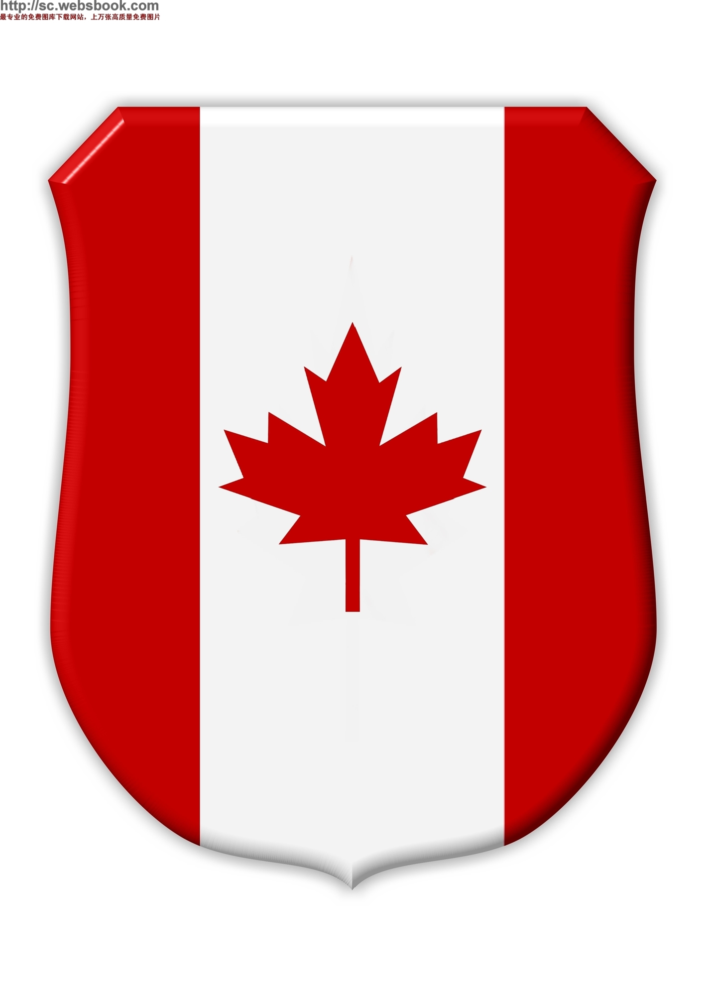 加拿大国家国旗简笔画图片