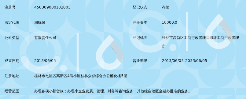桂林市合和年小额贷款有限责任公司
