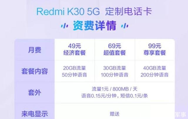 小米手机5g定制卡