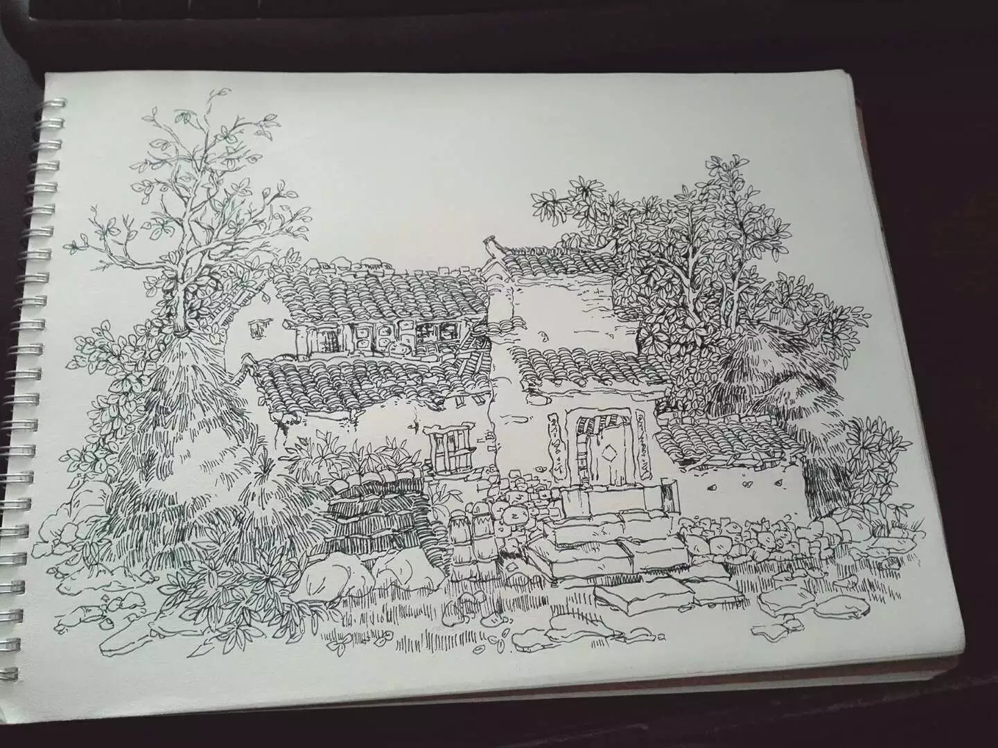 钢笔画_360百科