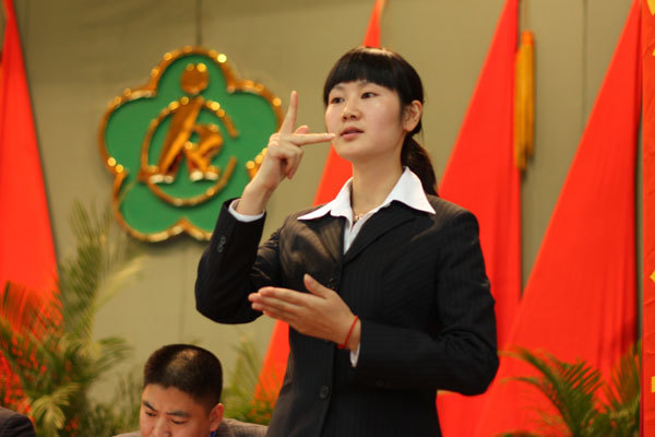 手语翻译员(教育 名词)
