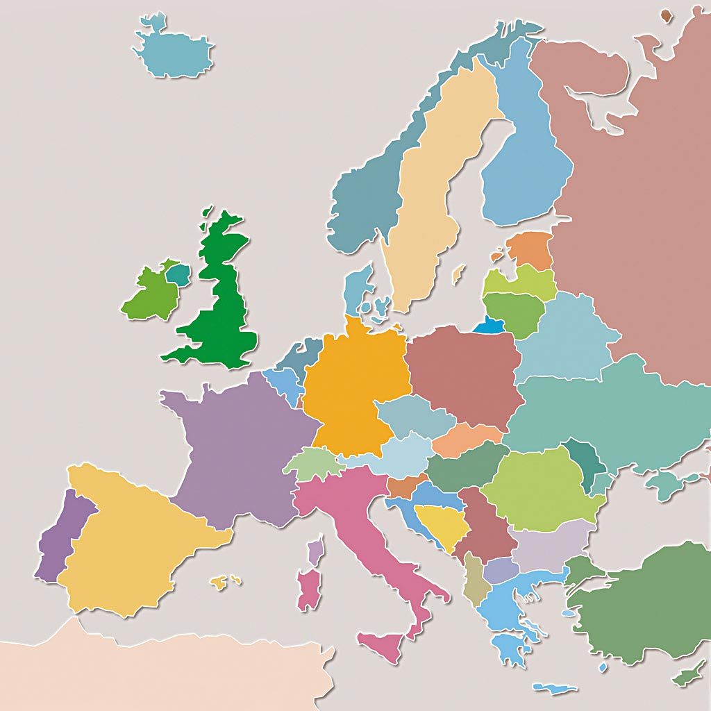 欧洲旅游线路图_欧洲地图查询