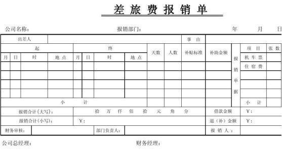 多报销差旅费了