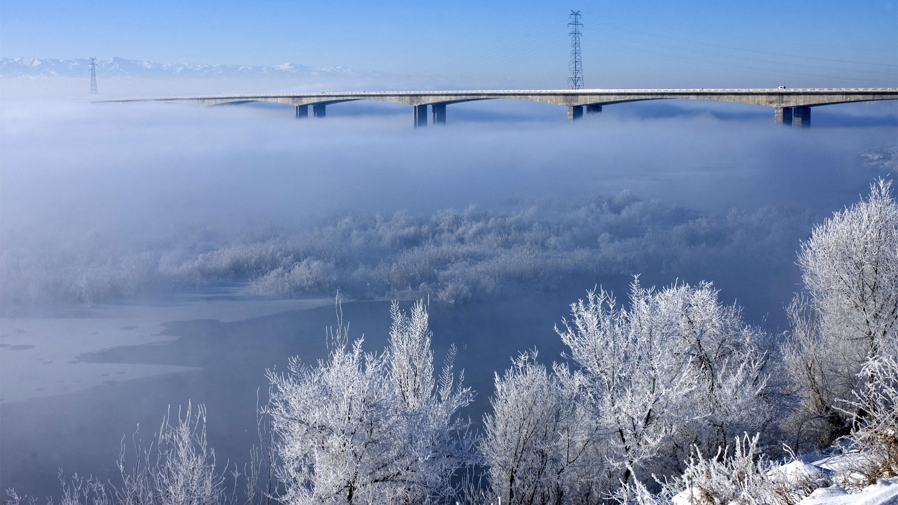 Winter Bridge Over the Missouri at Washington – William Fields Art ...