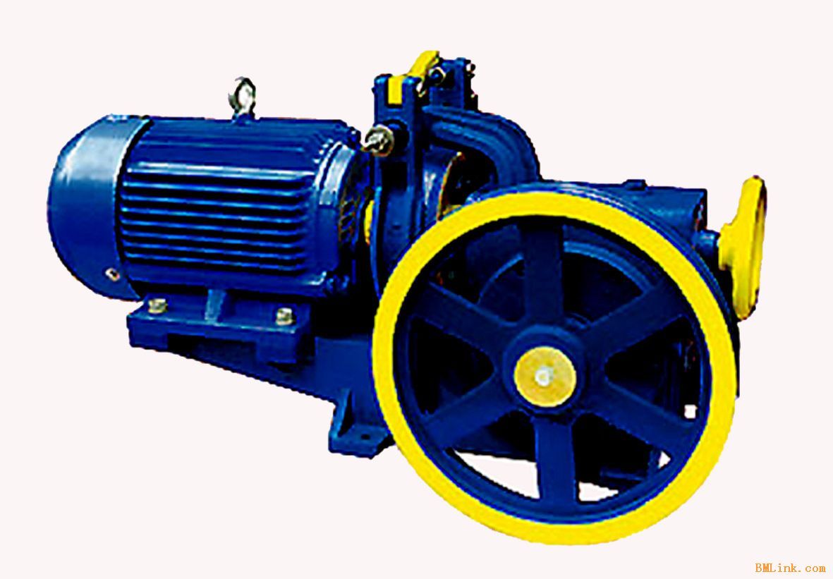 曳引机,无需庞大的机械传动效率仅为70%左右的蜗轮,蜗杆减速齿轮箱;与