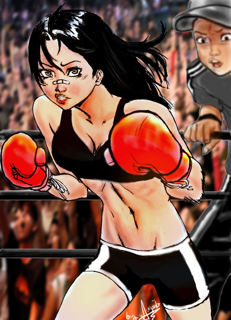 Бокс девушки арт комикс