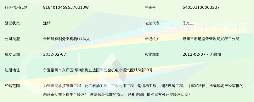 中国石油天然气管道局宁夏分公司