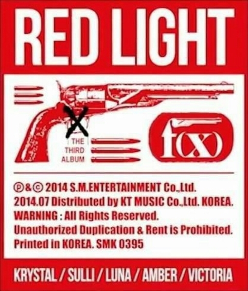 Red Light 韩国超人气女团f X 专辑 360百科