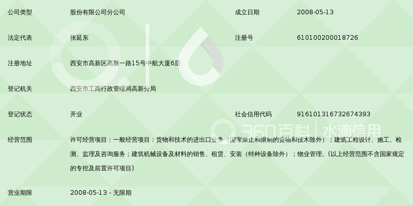 青建集团股份公司西安分公司