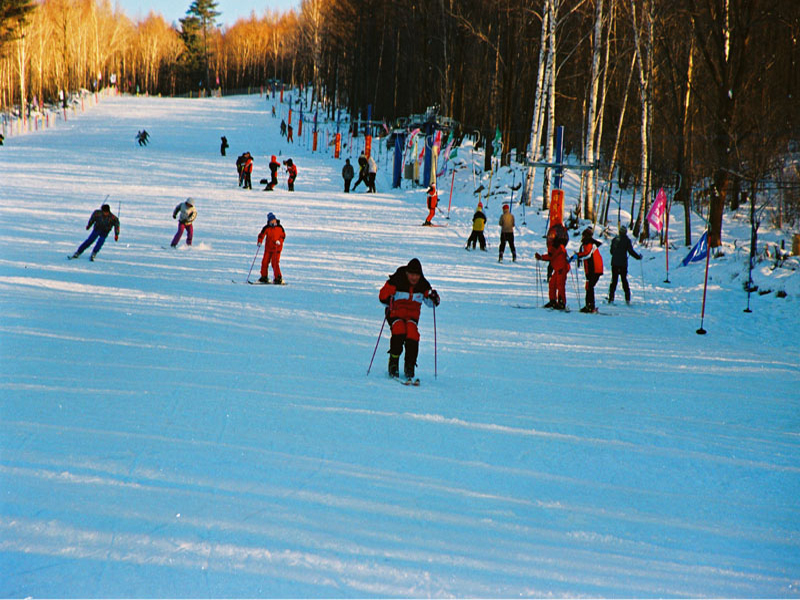 铁力日月峡滑雪场图片
