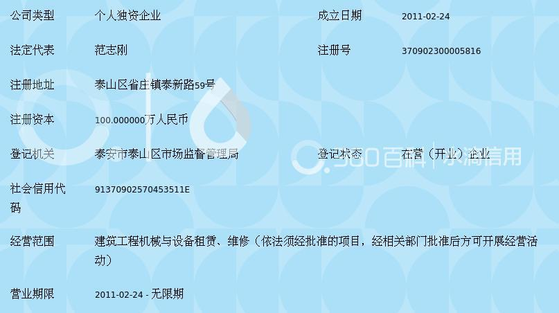 建筑机械设备租赁