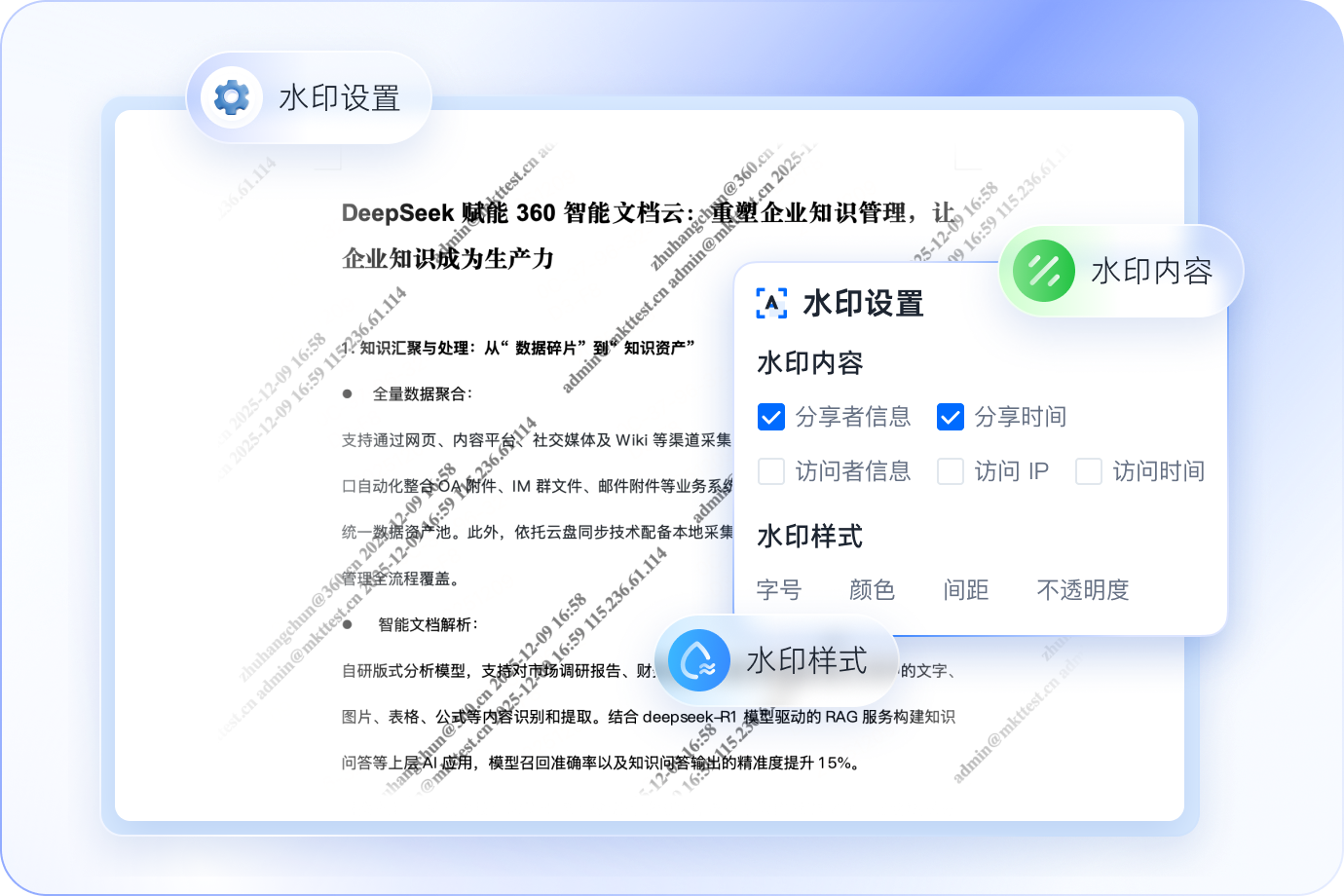 水印预览，文件安全外发，防泄密